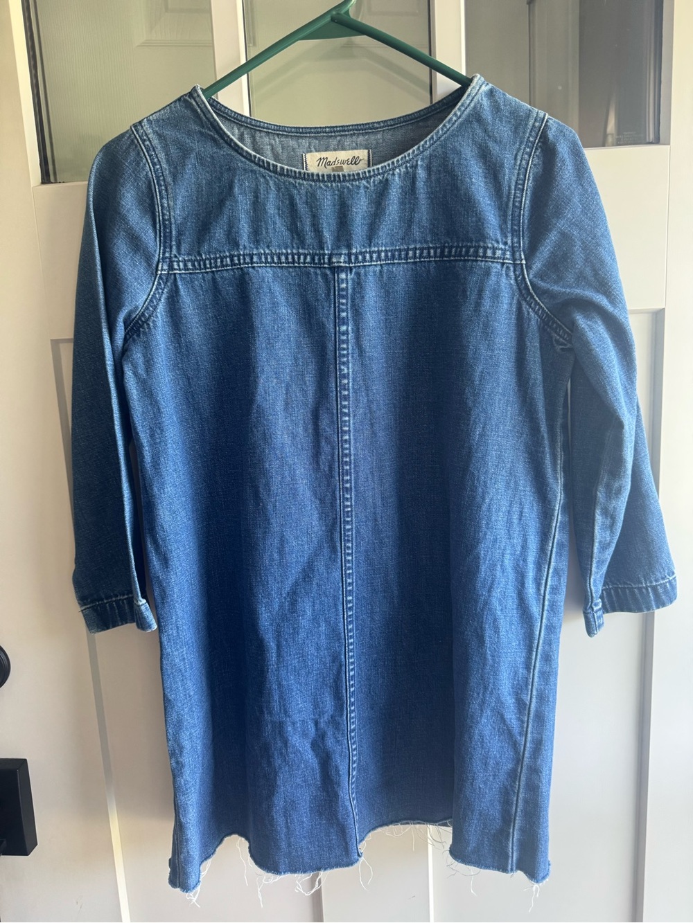 Madewell Denim Tunic Dress in Medium Blue